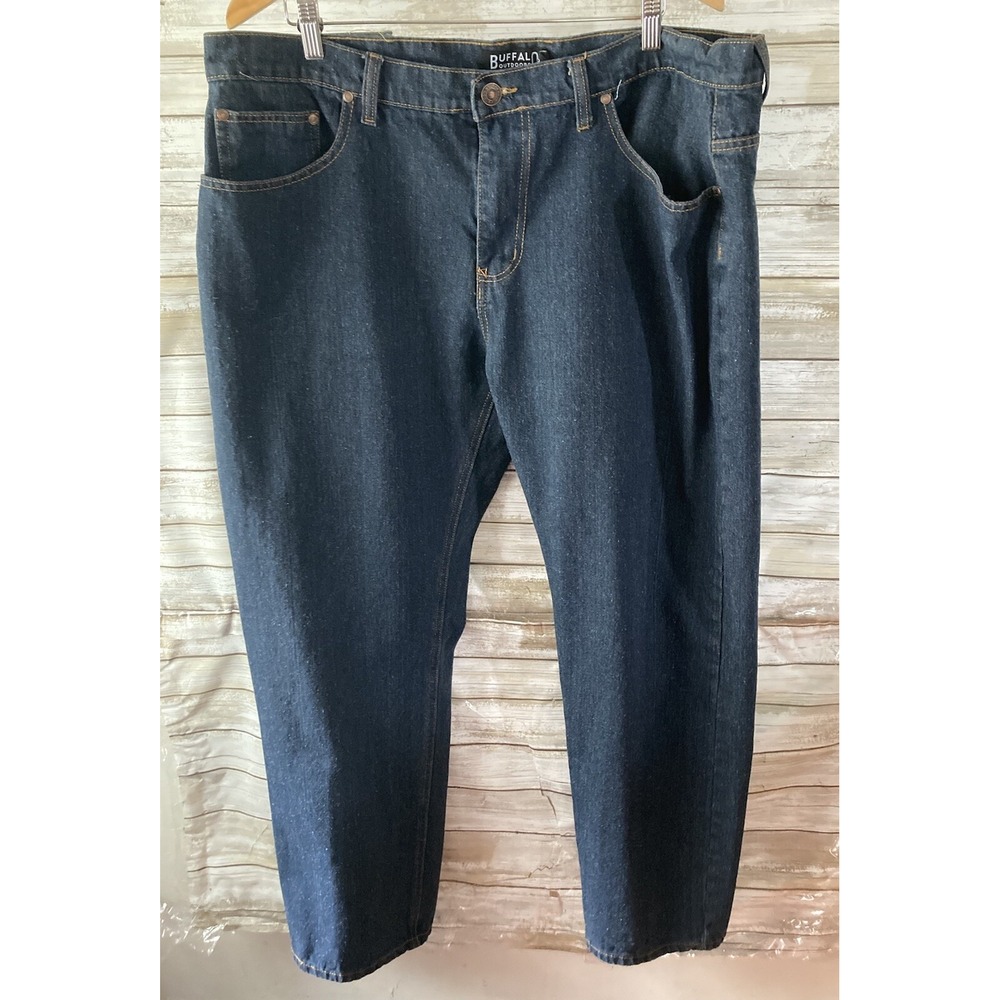 Buffalo Outdoors Jeans Mens 42 x 32 (meas 42x31 ) Straight Leg Dark wash j187